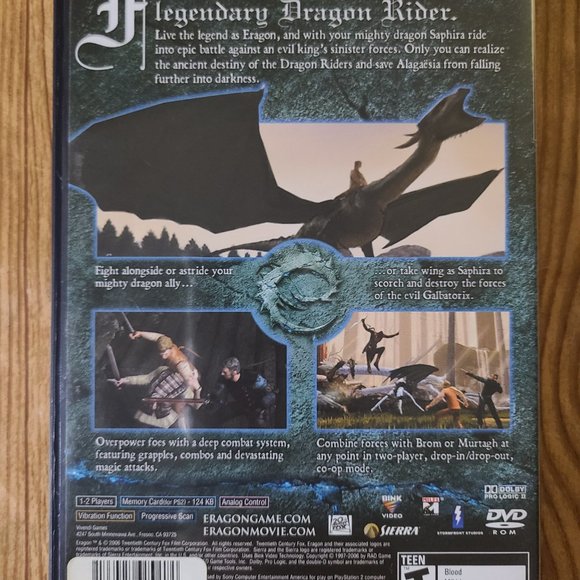 Eragon Playstation 2 game (CIB) - Picture 4 of 4